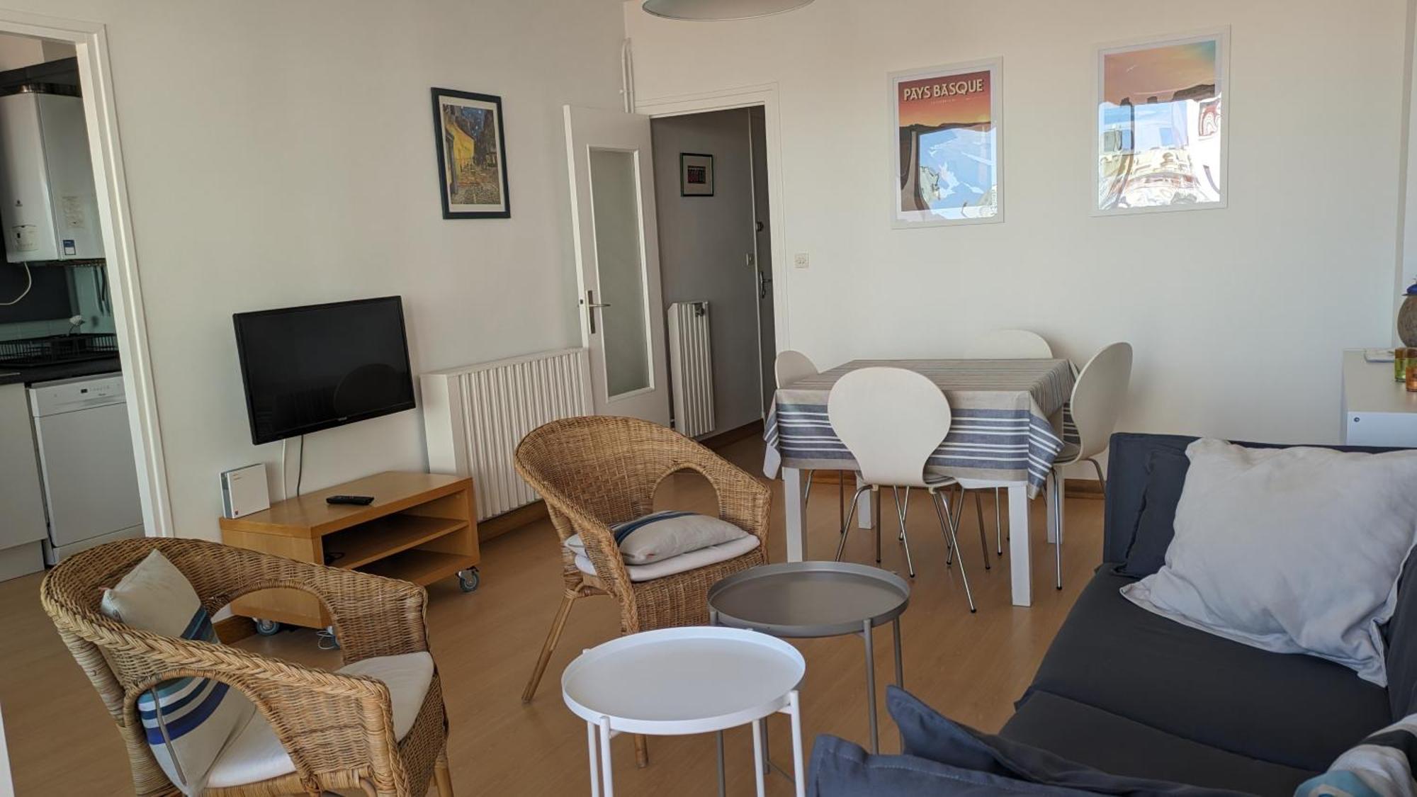 Appartement 3 Pieces Au Coeur D'Hendaye Plage ภายนอก รูปภาพ